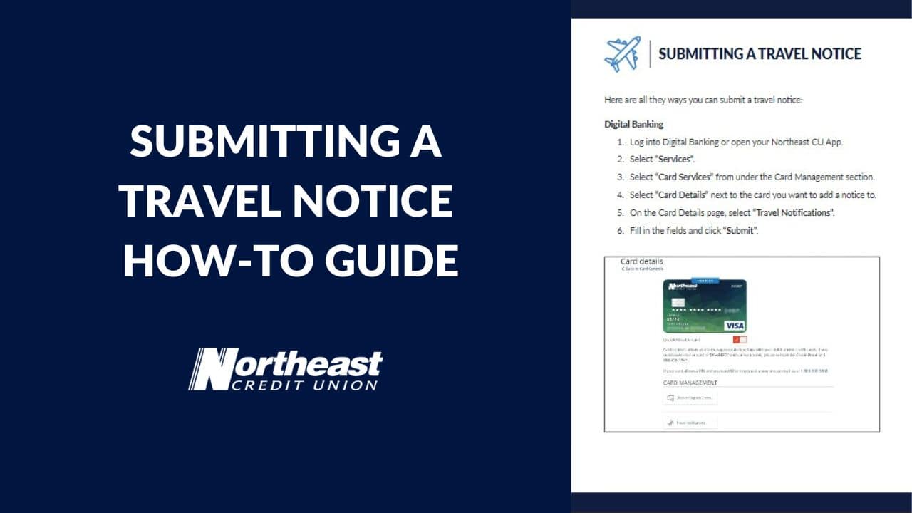 Submitting Travel Notice How-To Guide